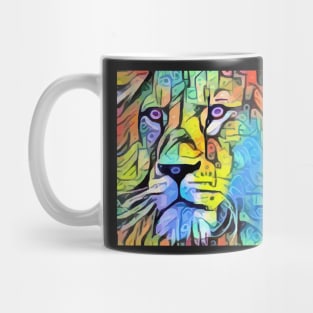 Abstract Lion Mug